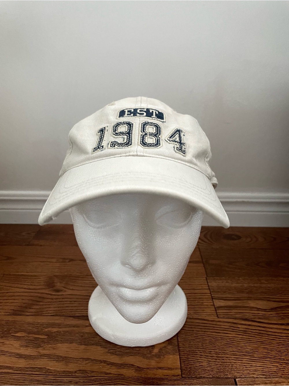 Vintage Bluenotes 'EST 1984' White Baseball Cap